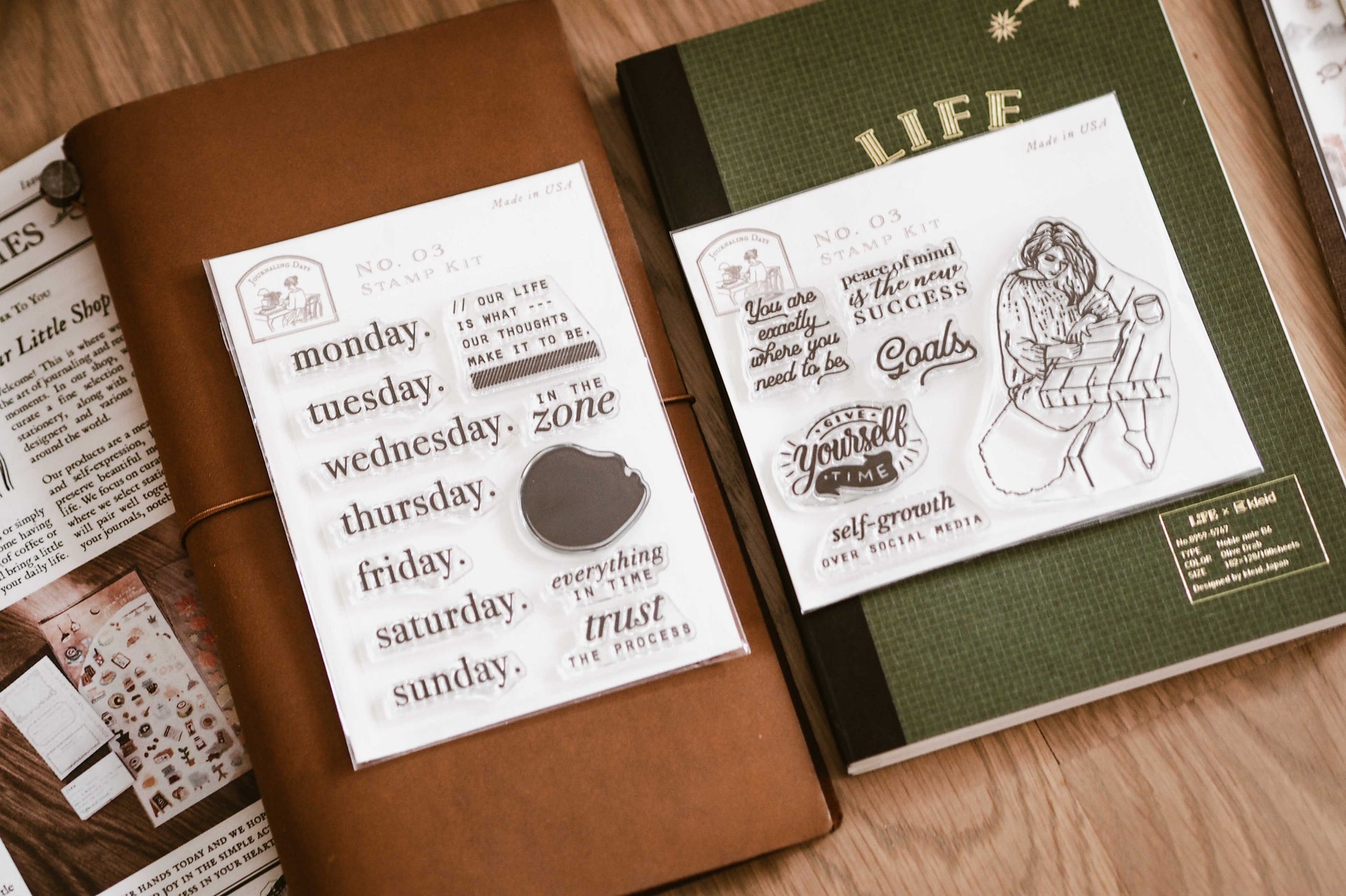 Journaling Days - Traveling Stamp Kit #03