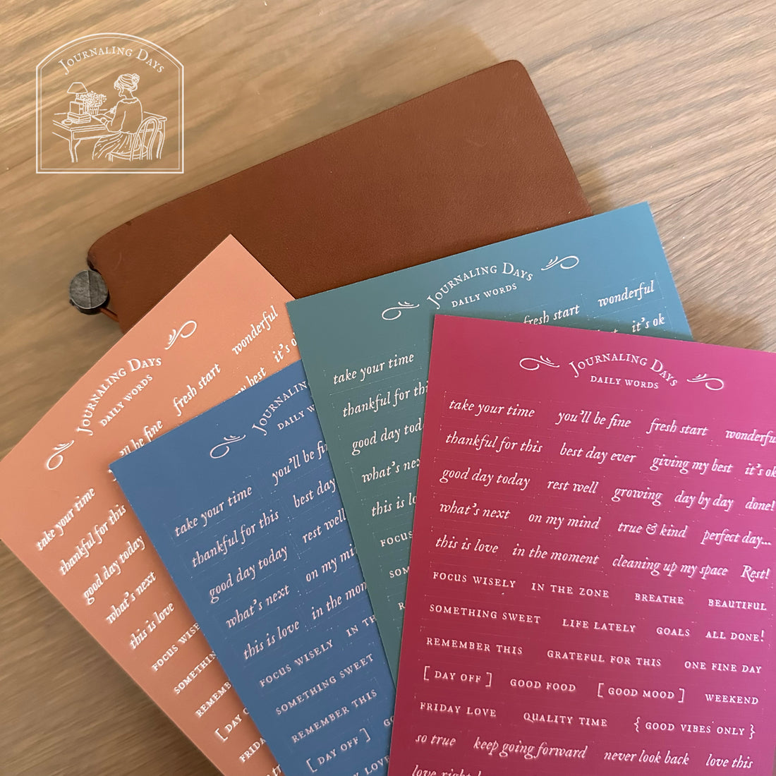 Journaling Days - Daily Words Stickers