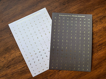 Golden Alphabet - Earth Tones
