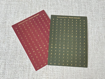 Golden Alphabet - Forest Burgundy