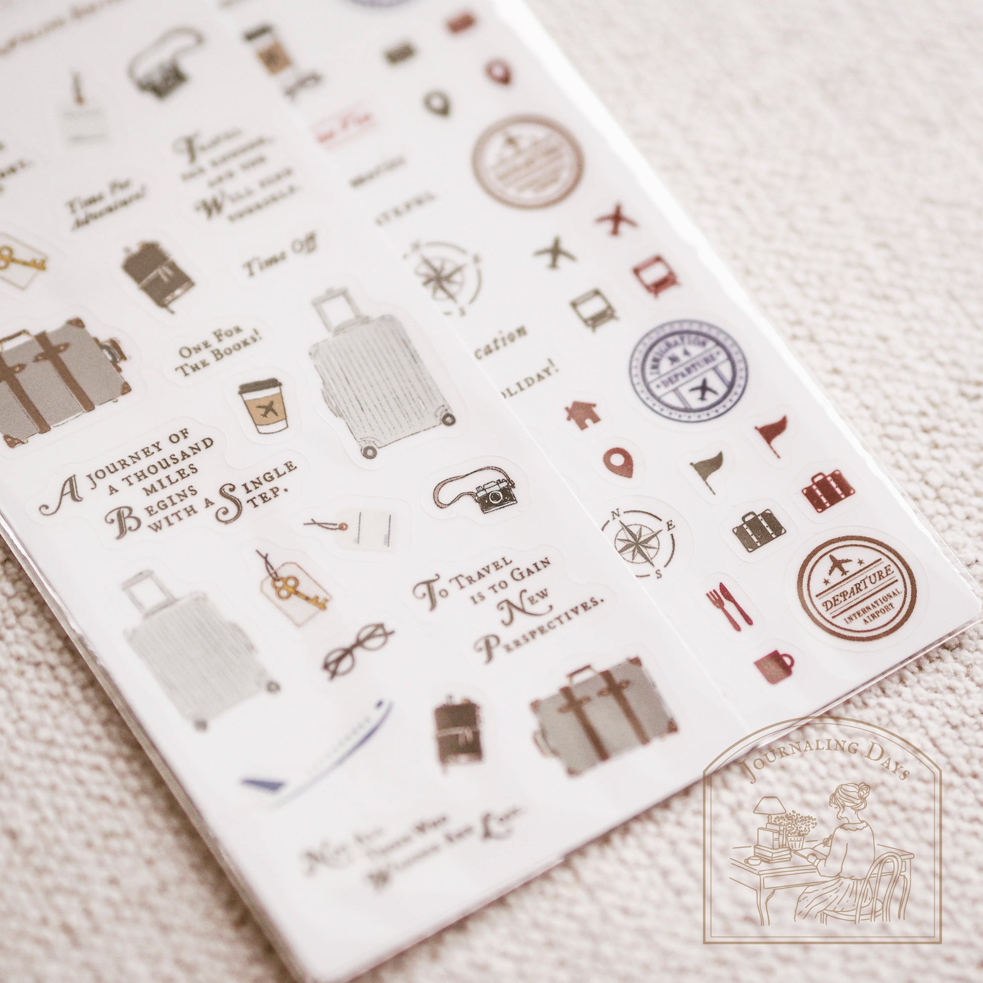 Journaling Days - Mini Stickers - Traveling Edition